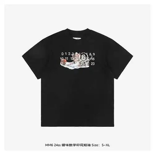 ◇MM6 24ss cat digital print short sleeves