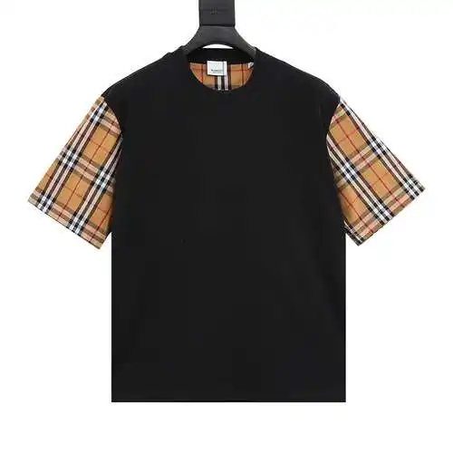BBR Plaid Sleeve Short Sleeve T-Shirt