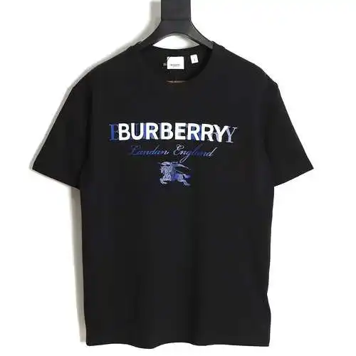 BBR Burberry 23SS overlapping letters war horse print short-sleeved T-shirt