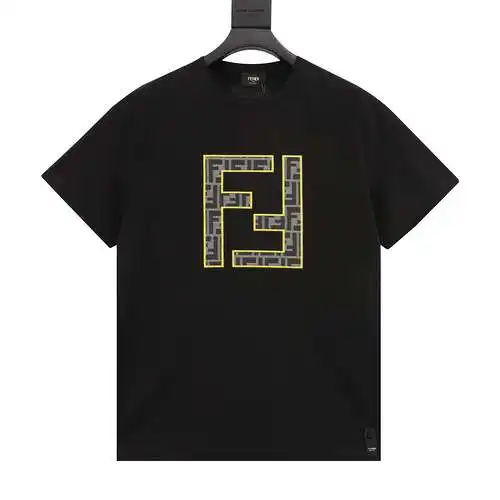 FD/Fendi Double F patch letter short-sleeved T-shirt