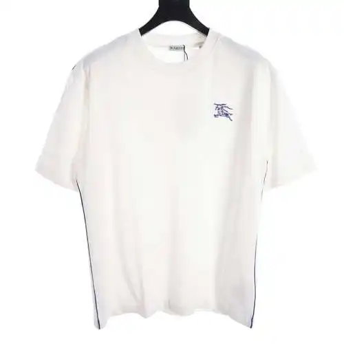 BBR rope embroidery knight war horse small label color block short-sleeved T-shirt