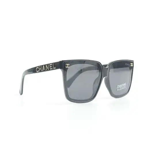 Xiaoxiang gold label logo plate square glasses and sunglasses for women