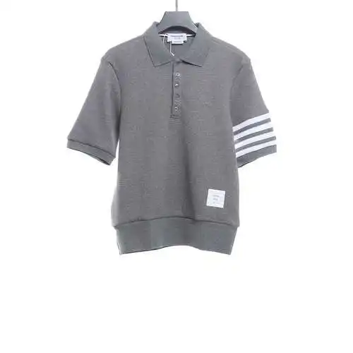 TB waffle sleeves four-bar POLO gray