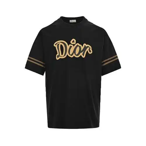 CD/Dior 24ss sleeve ring foam letter print short sleeves