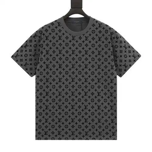 1V jacquard all-over logo short-sleeved T-shirt