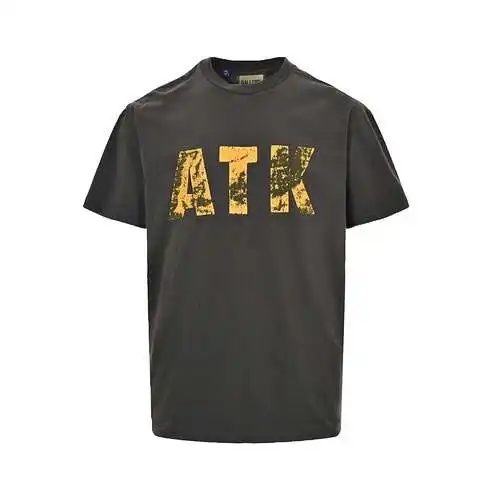 GD 24ss ATK distressed letter print short sleeves