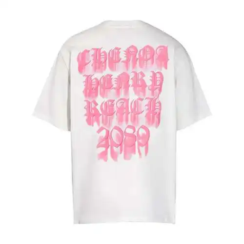 CH Crow Heart Blurred Phantom Sanskrit Foam Printed Short Sleeves