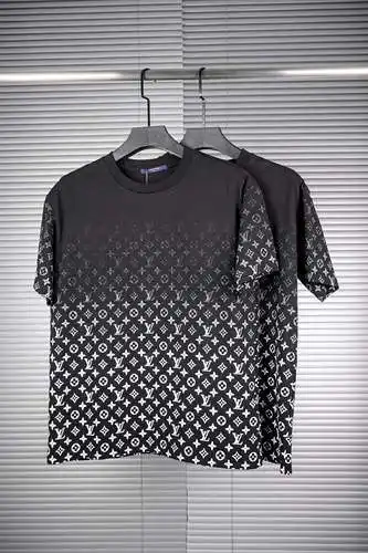LV all over print short sleeves black