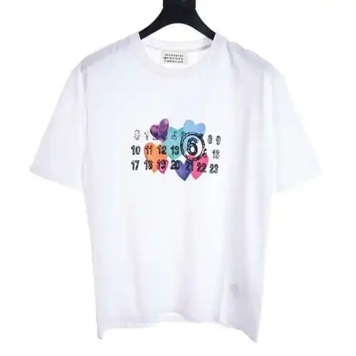 MM6/Margiela 24ss love digital printed short sleeves