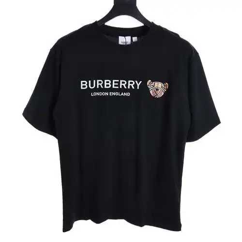 BBR bear lettering printed short-sleeved T-shirt
