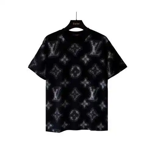 LV/Louis Vuitton 24SS all-over gradient logo short-sleeved T-shirt