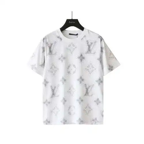 LV/Louis Vuitton 24SS all-over gradient logo short-sleeved T-shirt