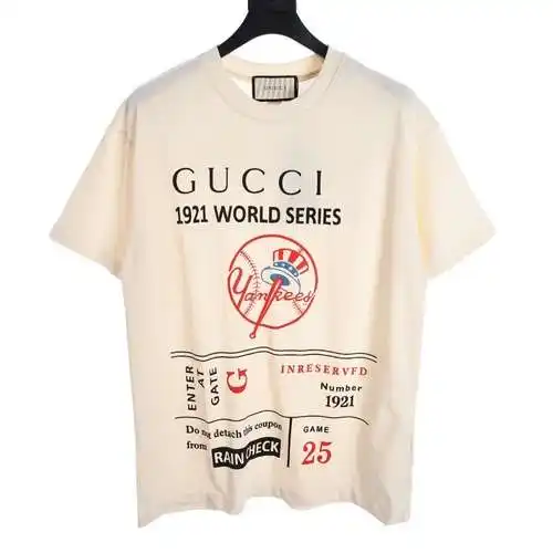 GC 1921 commemorative letter print short-sleeved T-shirt