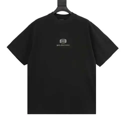 BLCG24ss new front and back 8-figure hot diamond short-sleeved T-shirt