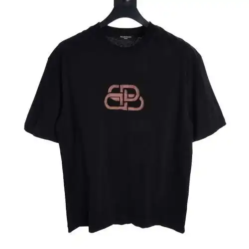 BLCG distressed lock print short sleeves
