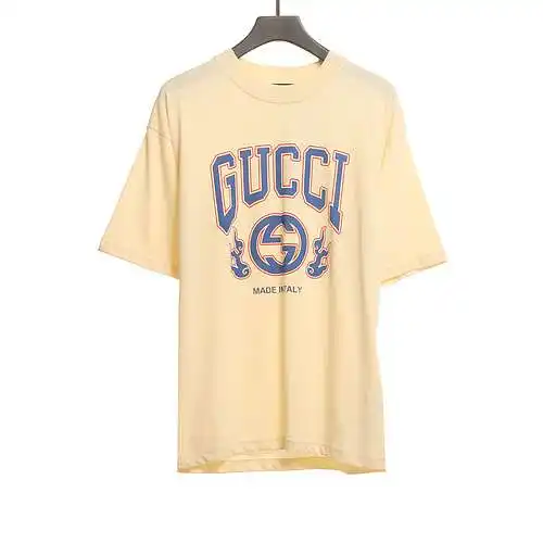 GC Gucci Year of the Dragon Limited Flame Double G Icon Print Short Sleeves