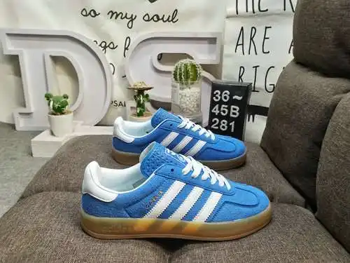 281D Zapatillas de deporte Adlidas originales Gazelle Indoor, auténticas, de tamaño medio, de nivel 