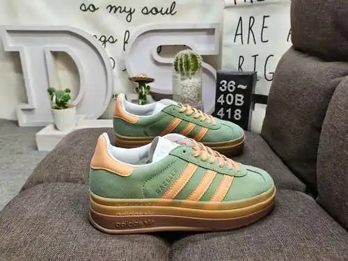 418DAdidas Originals Gazelle Bold W trébol suela gruesa de tres capas zapatillas deportivas informal