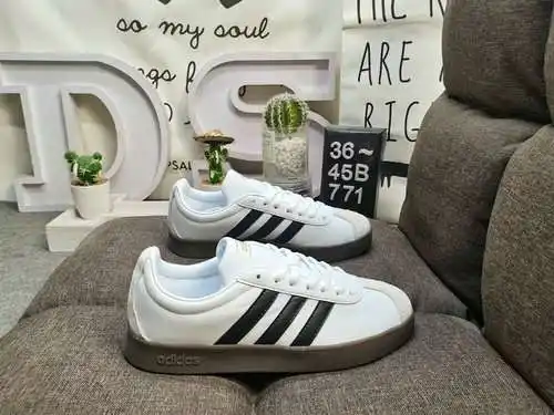 771D Adidas VL Court 2.0 NEO series zapatillas casual transpirables, cómodas y ligeras