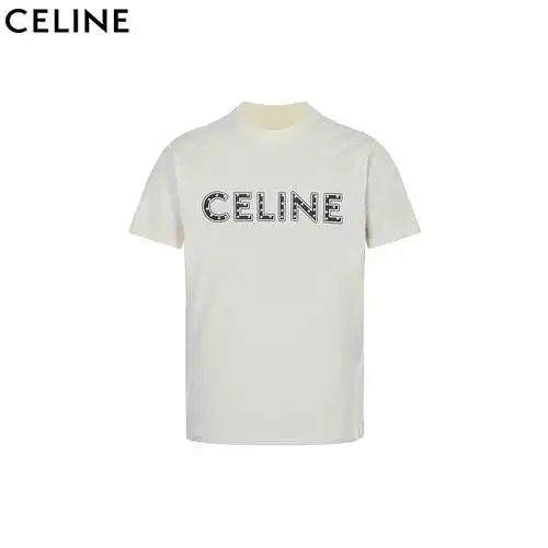 CE/Céline 24FW letter rivet printed winter short sleeves