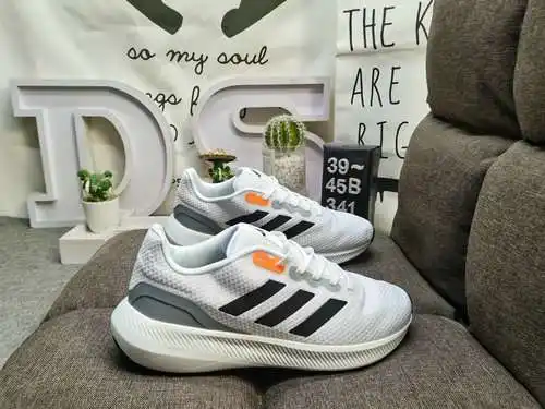 341DAdidasRUNFALCON 3.0 cómodas zapatillas de malla para correr libre.