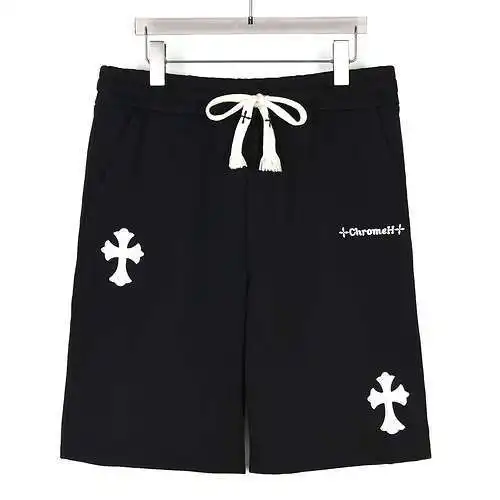 CH/Croxin 24SS Sanskrit cross patch embroidery shorts