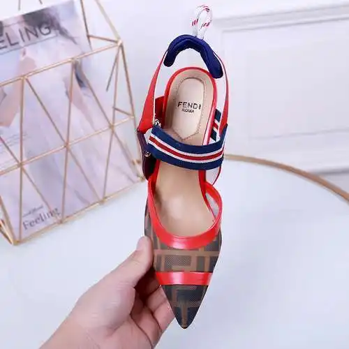 FENDI Sandalias Fendi de malla con tacón alto Talla: 35-41 (41 personalizado) Q62YS25