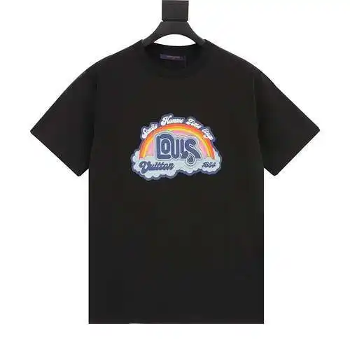 1V rainbow print short sleeve T-shirt