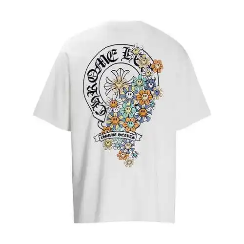 CH Crow Heart Herradura Girasol Estampado Manga Corta