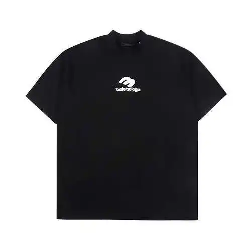 Camiseta de manga corta con estampado de espuma y logo BLCG/Balenciaga M