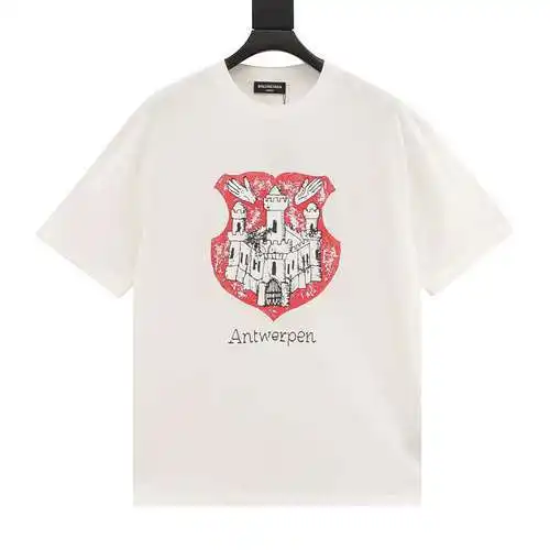 BLCG castle print short-sleeved T-shirt