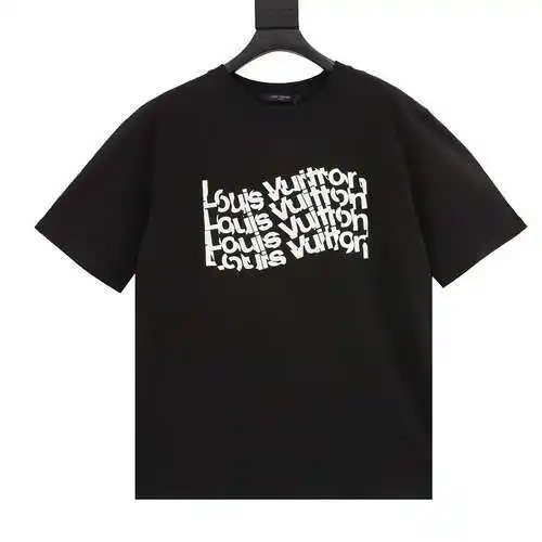 1V 24ss twisted letter print short sleeves