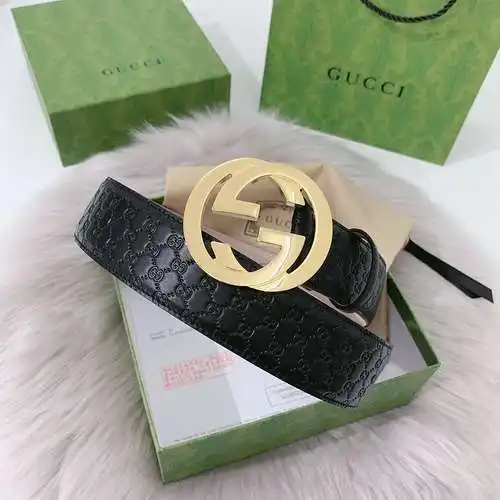 Cinturón de cuero GG original para hombre, cinturón GG de calidad para hombre, disponible en stock, 