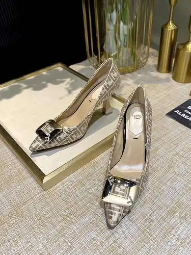 Los últimos zapatos de tacón alto de F&D Fendi, talla: 35-41 (41 personalizados) Q62YS20