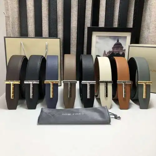 TB Tom original men's leather belt counter quality TB Tom men's belt ready for sale width 3.8CM comp
