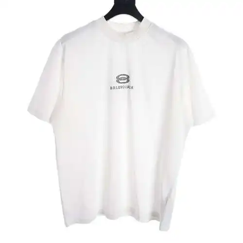 BLCG24ss new front and back 8-figure hot diamond short-sleeved T-shirt