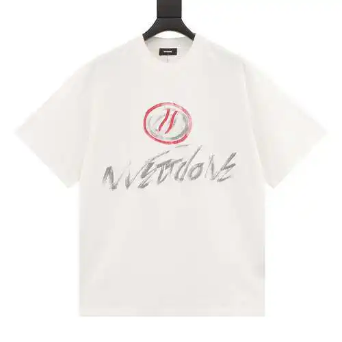 WE11*DONE 24FW graffiti printed short-sleeved T-shirt