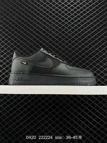 2 Nike Air Force ’7 Low "Black/University Gold" Air Force 1 zapatillas deportivas clásicas