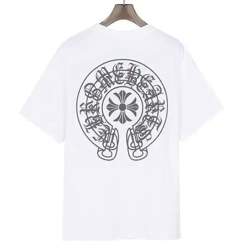 CH/Cro Heart Sanskrit letter foam printed short-sleeved T-shirt