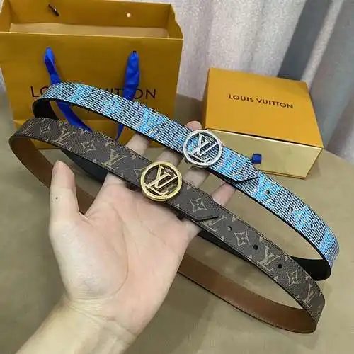 LV original girls genuine leather belt counter quality LV girls belt ready stock wholesale width 2.5