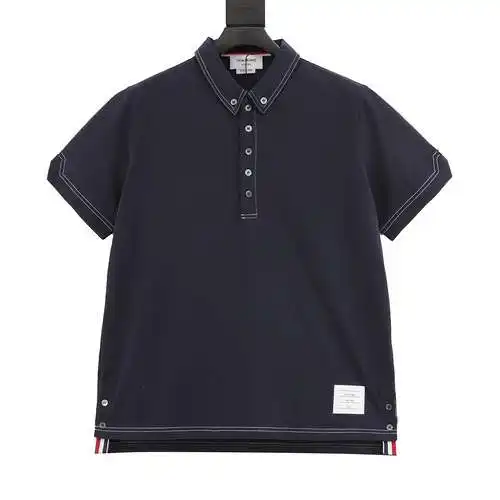 TB 24 new style contrasting topstitched short-sleeved POLO shirt