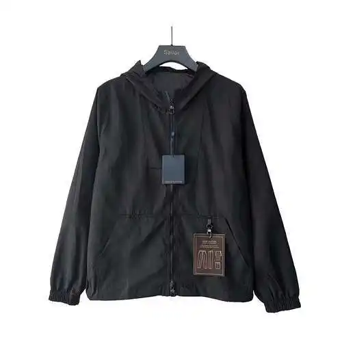 LV Louis Vuitton FW23 Chaqueta de manga larga reversible a prueba de viento con estampado integral p
