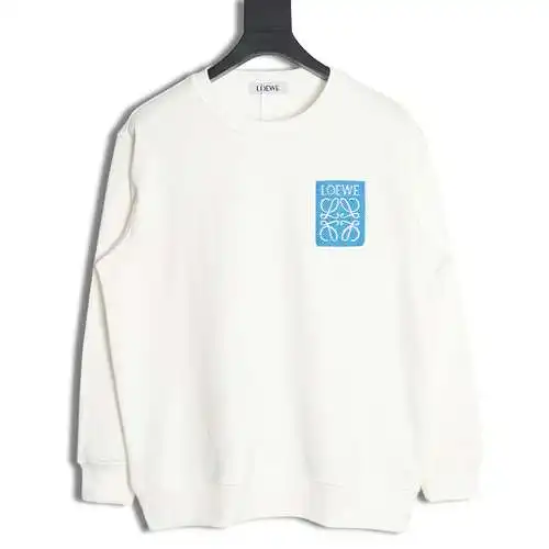 LE Loewe 24SS twill logo round neck sweatshirt