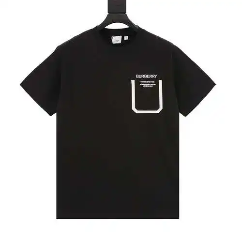 BBR chest pocket letter embroidered short-sleeved T-shirt