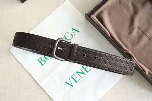 BV original men's leather belt counter quality BV men's belt spot wholesale width 4.0CM complete acc