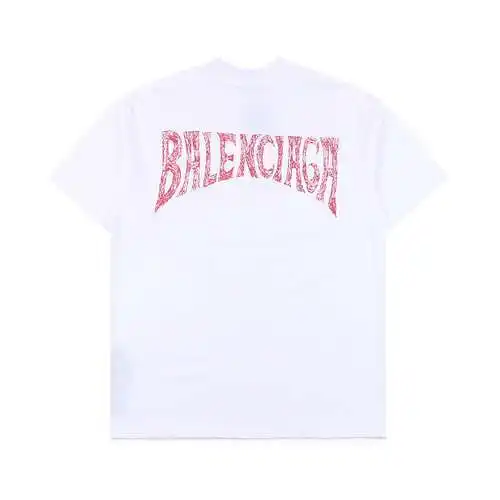 BLCG Balenciaga hand-painted back letters round neck short sleeves