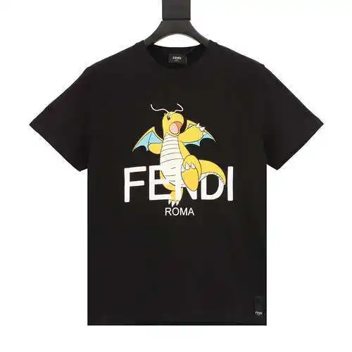 Fendi FD x FRGMT × Pokemon Fendi Pokemon joint style Charmander short sleeves