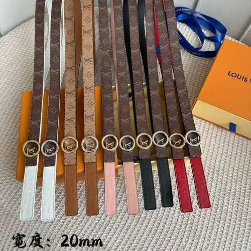 LV original genuine leather belt for girls, counter quality, LV girls belt in stock, wholesale, widt
