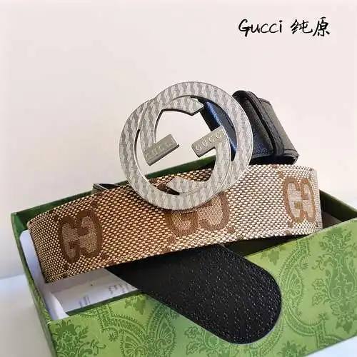 Cinturón de cuero original para hombre GUCC, cinturón para hombre GUCC de calidad, en stock, venta a