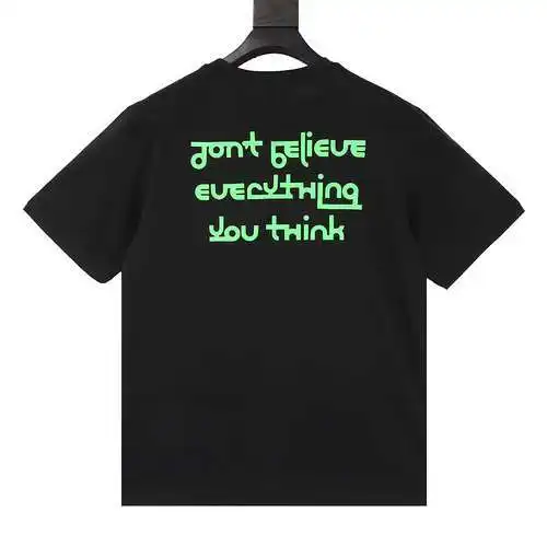 BBR lettering printed short-sleeved T-shirt on the back